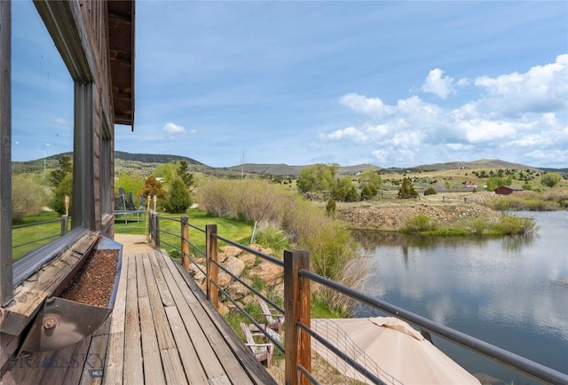 1511 Mt Highway 287, Virginia City, MT 59755 - balcony with a water and mountain view