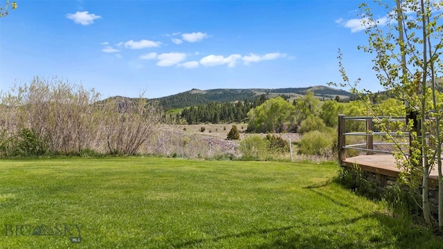 1511 Mt Highway 287, Virginia City, MT 59755 - view of grassy yard featuring a mountain view