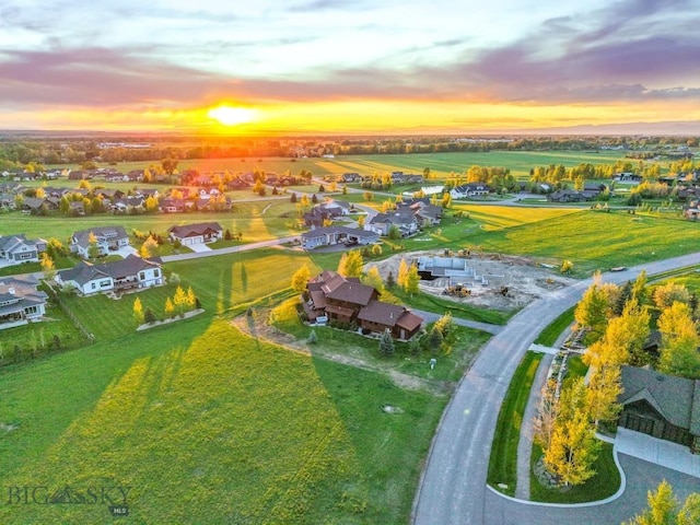 171 Brave Heart Loop, Bozeman, MT 59718 - aerial overview of property's location with nearby suburban area