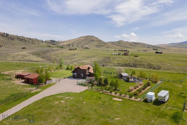 49 Redtail Hawk Rd, Mcallister, MT 59740 - overview of rural landscape featuring agricultural land and mountains