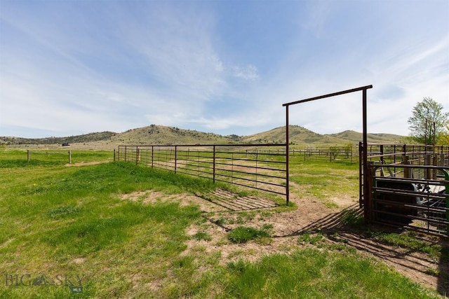 49 Redtail Hawk Rd, Mcallister, MT 59740 - view of yard with a view of rural / pastoral area and a mountain view