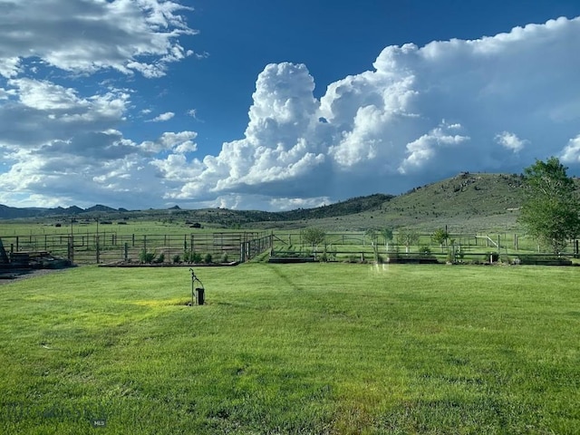 49 Redtail Hawk Rd, Mcallister, MT 59740 - view of yard featuring a view of countryside and a mountain view