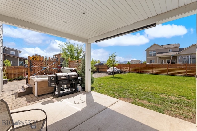 4426 Ethan Way, Bozeman, MT 59718 - view of patio with a hot tub
