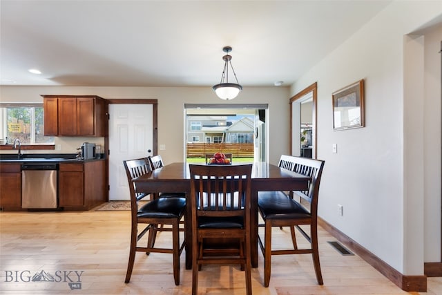 4426 Ethan Way, Bozeman, MT 59718 - dining space featuring light wood-type flooring, recessed lighting, and baseboards