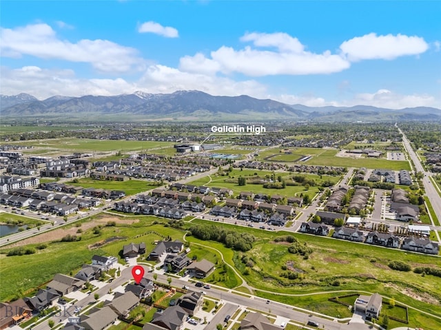 4426 Ethan Way, Bozeman, MT 59718 - aerial view of property's location featuring nearby suburban area and a water and mountain view
