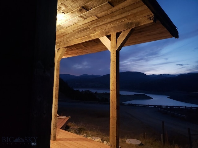 747 Upper Ruby Rd, Alder, MT 59755 - water view with mountains