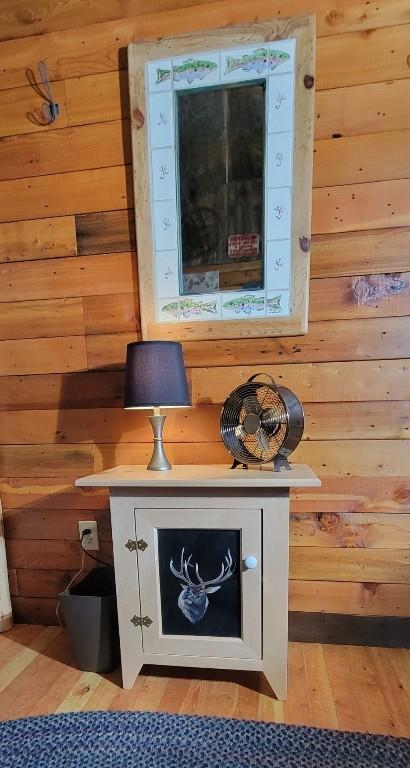 747 Upper Ruby Rd, Alder, MT 59755 - detailed view of wood finished floors and wood walls