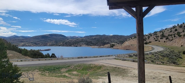 747 Upper Ruby Rd, Alder, MT 59755 - water view with a mountainous background