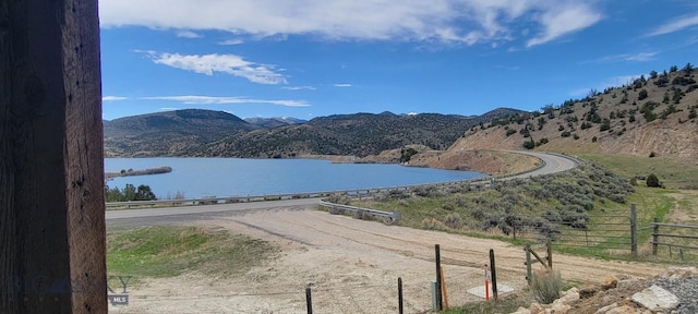747 Upper Ruby Rd, Alder, MT 59755 - water view with a mountain backdrop