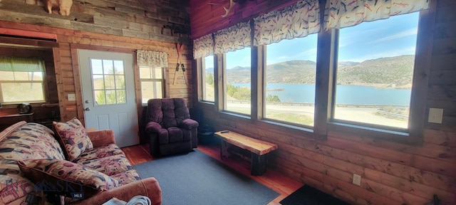 747 Upper Ruby Rd, Alder, MT 59755 - sunroom with plenty of natural light and a water and mountain view