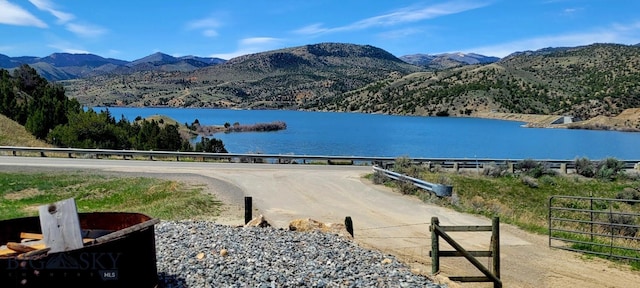 747 Upper Ruby Rd, Alder, MT 59755 - water view with a mountainous background