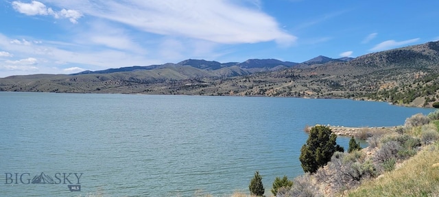 747 Upper Ruby Rd, Alder, MT 59755 - water view featuring a mountain backdrop