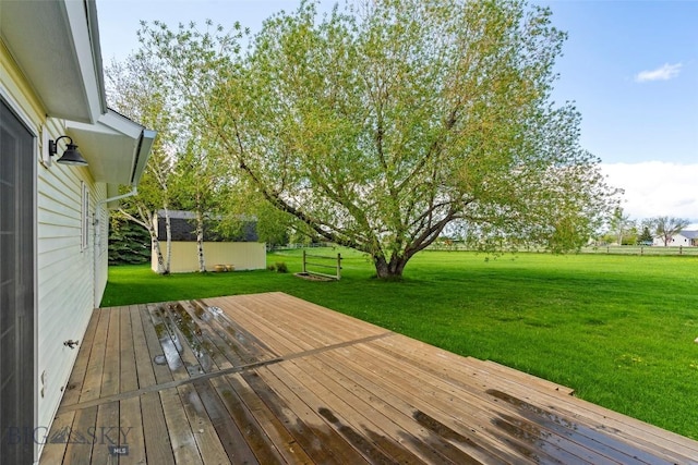 125 N Pheasant Dr, Bozeman, MT 59718 - wooden terrace with a lawn