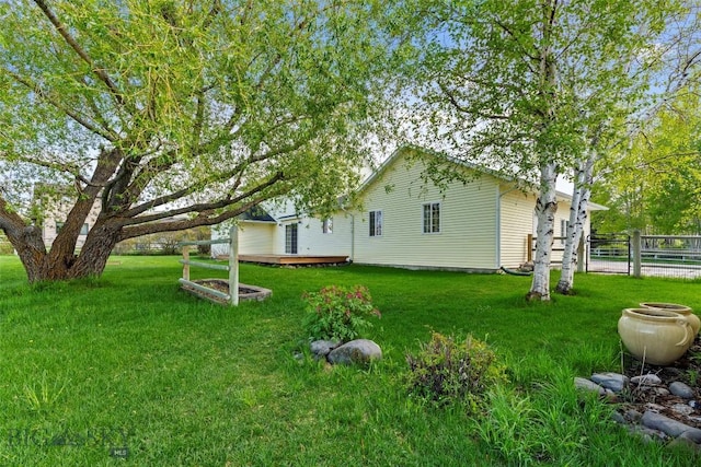 125 N Pheasant Dr, Bozeman, MT 59718 - view of yard featuring a deck