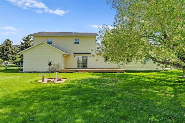 125 N Pheasant Dr, Bozeman, MT 59718 - rear view of house featuring a wooden deck