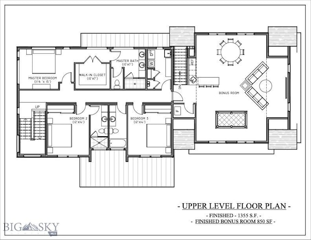 715 Colters Run Loop Lot 25, Gallatin Gateway, MT 59730 - view of floor plan / room layout