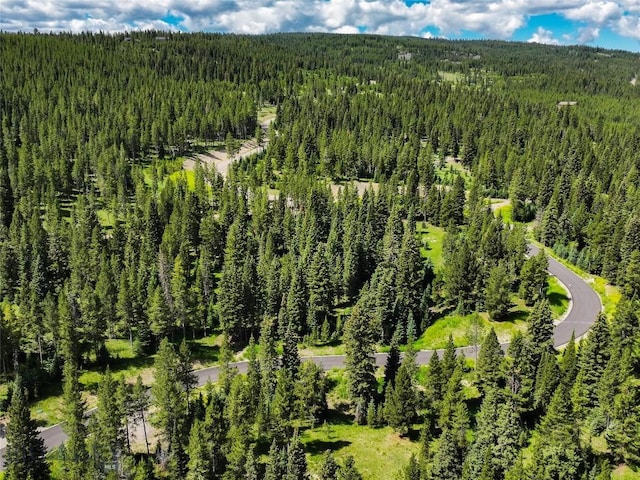 715 Colters Run Loop Lot 25, Gallatin Gateway, MT 59730 - bird's eye view of a heavily wooded area