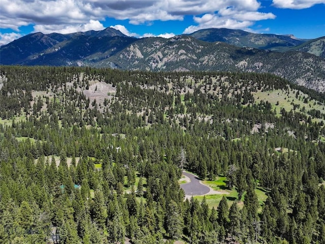 715 Colters Run Loop Lot 25, Gallatin Gateway, MT 59730 - mountain view featuring a forest