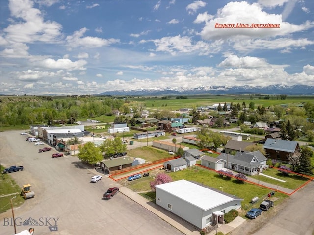 207 2nd St E, Clyde Park, MT 59018 - aerial view of a mountain backdrop