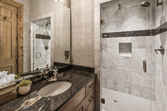 405 Swayback Rd, Mcallister, MT 59740 - bathroom with a stall shower and vanity