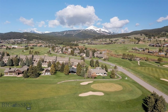 1930 Yellowtail, Big Sky, MT 59716 - view of community featuring a mountain view, a residential view, and view of golf course