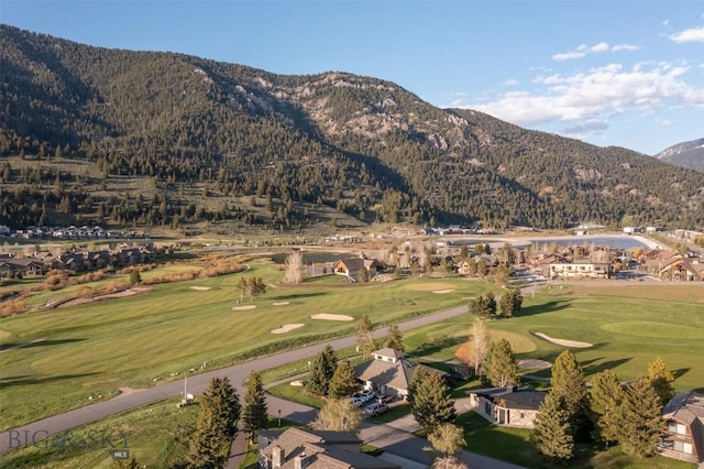 1930 Yellowtail, Big Sky, MT 59716 - view of mountain background with a golf club and nearby suburban area