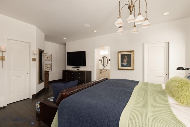 45 Cutthroat Trout, Big Sky, MT 59716 - bedroom with wood finished floors and recessed lighting