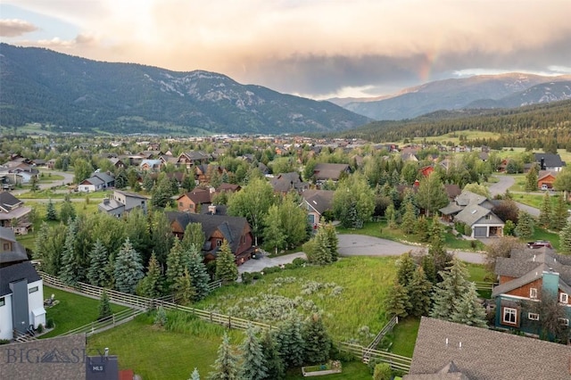 45 Cutthroat Trout, Big Sky, MT 59716 - aerial view at dusk of a mountain view and a residential view