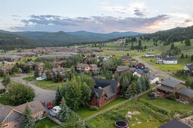 45 Cutthroat Trout, Big Sky, MT 59716 - aerial view of residential area featuring a mountain backdrop