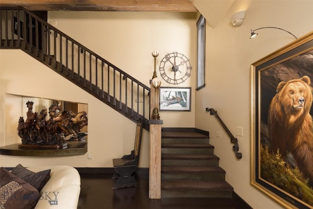 45 Cutthroat Trout, Big Sky, MT 59716 - stairway featuring baseboards