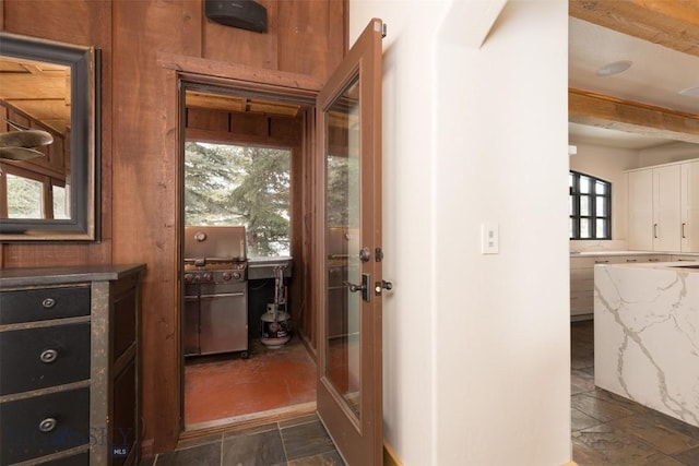 45 Cutthroat Trout, Big Sky, MT 59716 - doorway to outside featuring stone tile floors