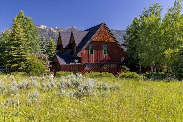 45 Cutthroat Trout, Big Sky, MT 59716 - view of property exterior featuring a mountain view