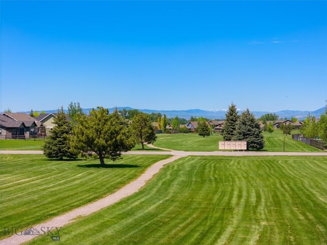 50 Pattee Trl, Bozeman, MT 59718 - view of property's community with a mountain view, a yard, and a residential view