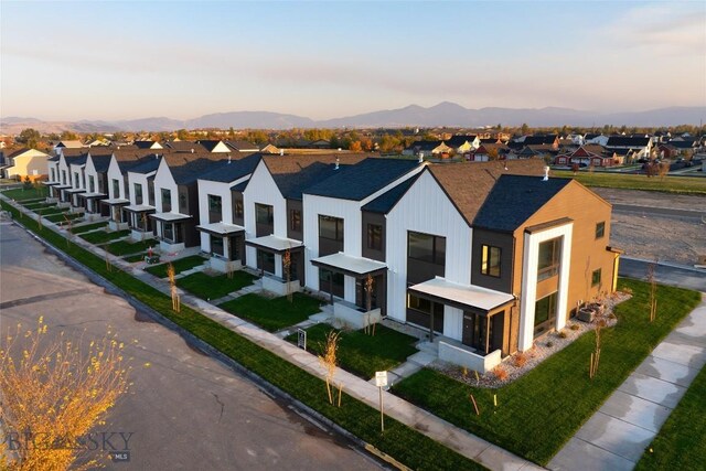 1745 Windward Ave Unit A, Bozeman, MT 59718 - aerial perspective of suburban area featuring mountains