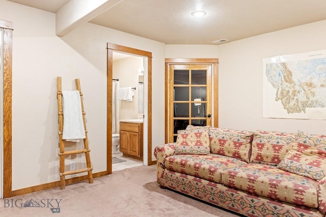 2224 Sourdough Rd, Bozeman, MT 59715 - living room with light colored carpet and baseboards