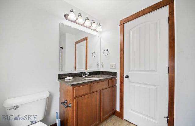4068 Opal St, Bozeman, MT 59718 - bathroom featuring vanity, toilet, and tile patterned flooring