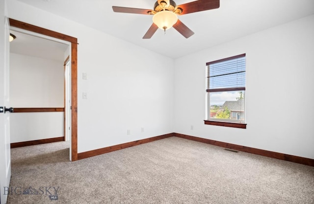 4068 Opal St, Bozeman, MT 59718 - carpeted spare room featuring baseboards and a ceiling fan