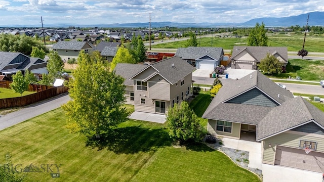4068 Opal St, Bozeman, MT 59718 - aerial perspective of suburban area featuring a mountain backdrop
