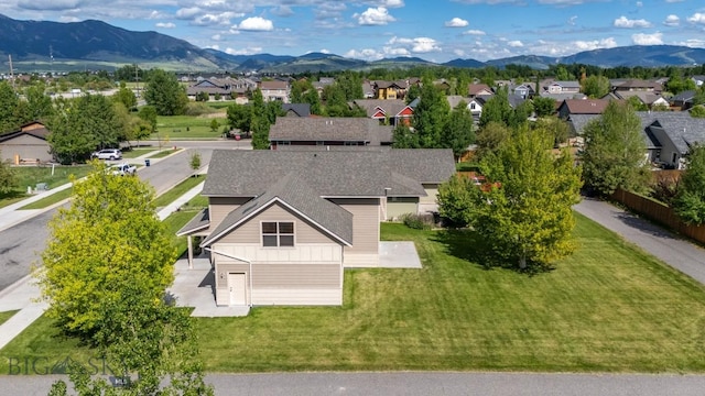 4068 Opal St, Bozeman, MT 59718 - aerial view of residential area with a mountain backdrop