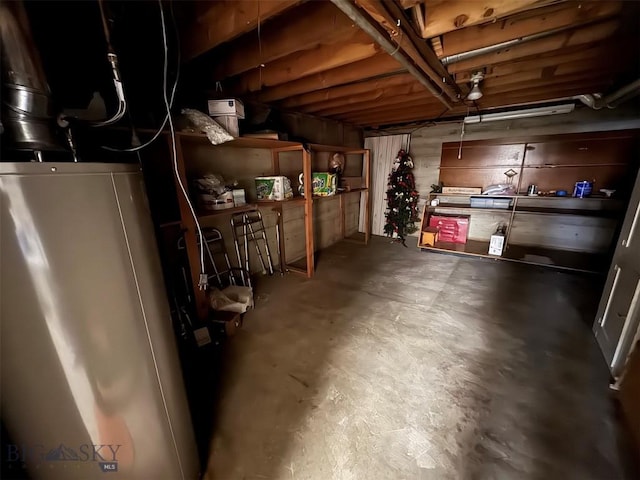 2301 Banks Ave, Butte, MT 59701 - unfinished basement with water heater