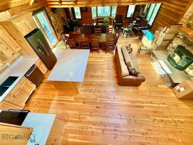 14 Ken Dan, Mcleod, MT 59052 - living area with hardwood / wood-style floors