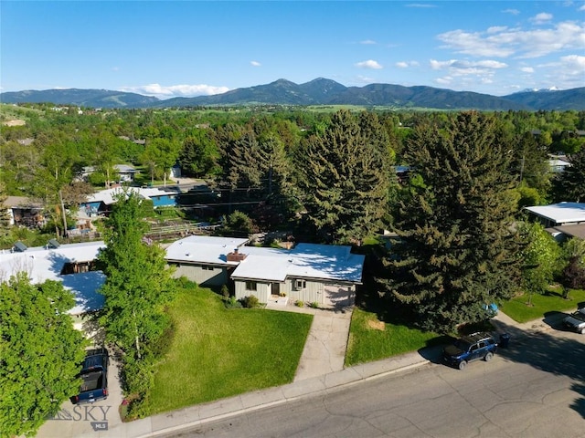 1524 S Grand, Bozeman, MT 59715 - bird's eye view of a mountainous background and a heavily wooded area