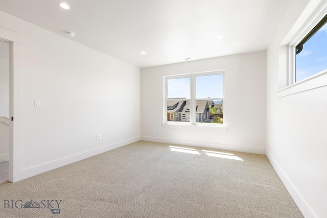 4149 Annie St, Bozeman, MT 59718 - spare room with carpet flooring, recessed lighting, and baseboards