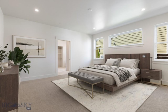 4149 Annie St, Bozeman, MT 59718 - bedroom featuring carpet, baseboards, and recessed lighting