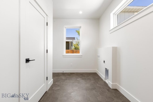 4149 Annie St, Bozeman, MT 59718 - laundry room with hookup for an electric dryer, baseboards, and recessed lighting