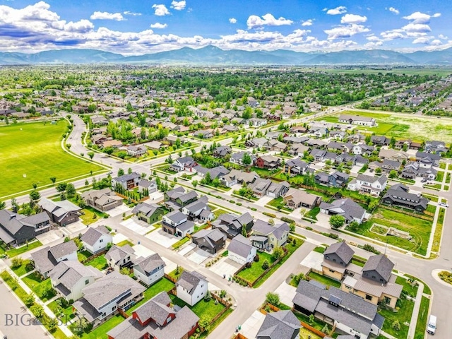 4149 Annie St, Bozeman, MT 59718 - aerial perspective of suburban area with a mountain backdrop
