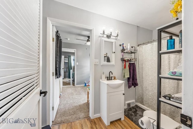 3101 Paxson, Butte, MT 59701 - bathroom featuring wood finished floors and vanity