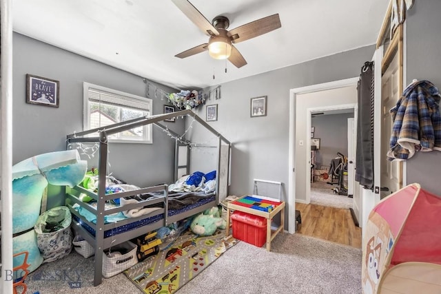 3101 Paxson, Butte, MT 59701 - bedroom featuring ceiling fan and carpet flooring