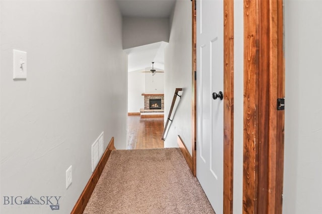 9 Murray Ln, Three Forks, MT 59721 - corridor with wood finished floors and carpet floors