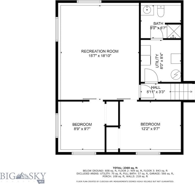 9 Murray Ln, Three Forks, MT 59721 - view of floor plan / room layout